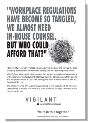 Vigilant Newspaper Ad